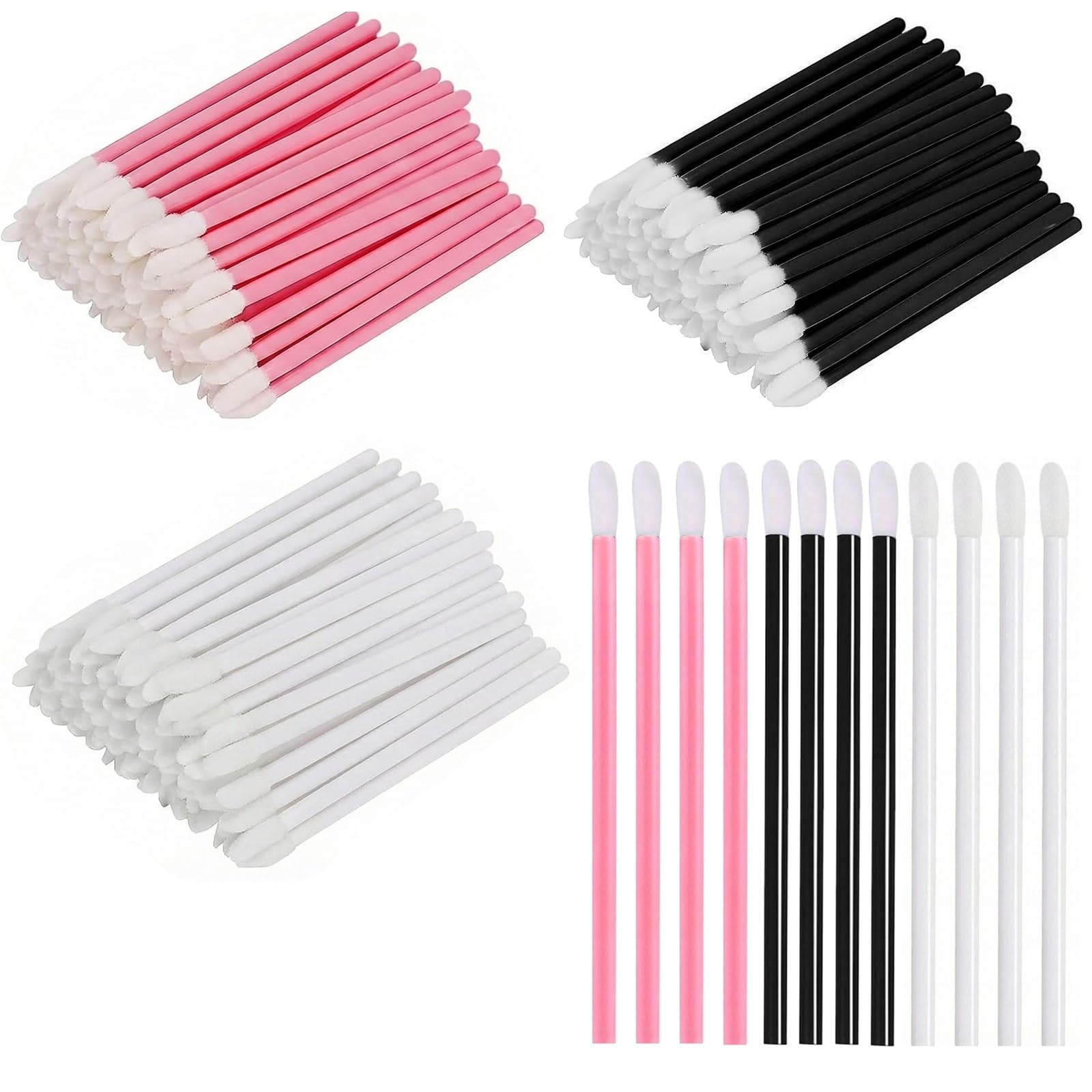 Pennello Make Up,150 Pcs Pennello Labbra, Pennellos per Labbra,Kit di Strumenti per Il Trucco Multifunzionale,per Rossetto, Lucidalabbra,Trucco e Bellezza