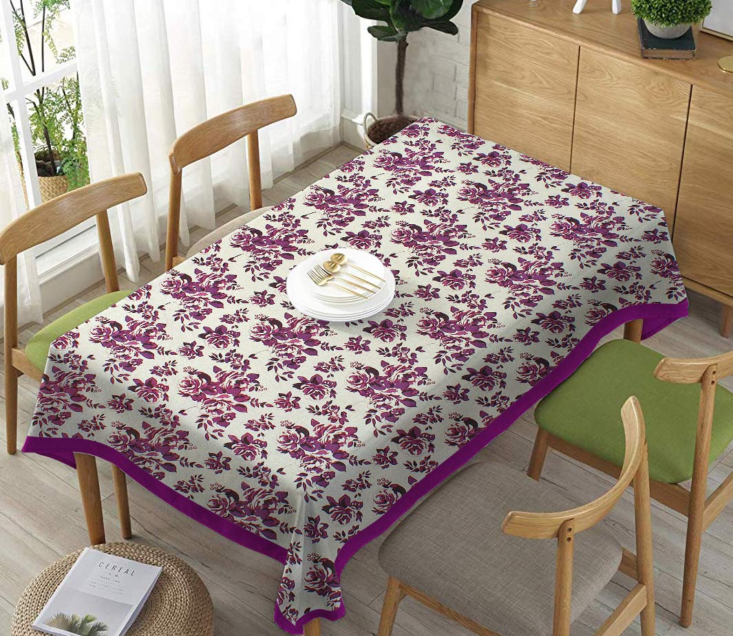 Buy Cloth Fusion Cotton 8 Seater Dining Table Cover - (60x108 Inch ...