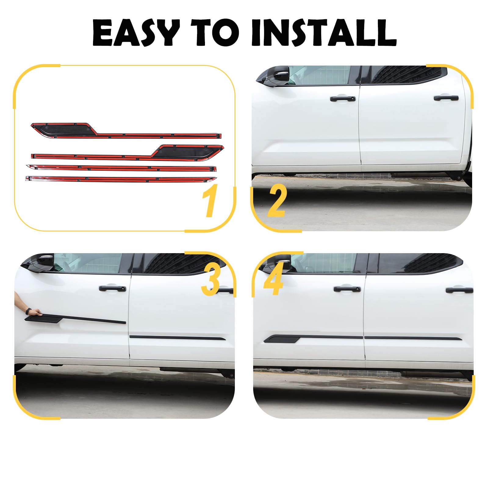 Tundra 2025 Accessories Body Side Door Molding Guards For Toyota Tundra ...