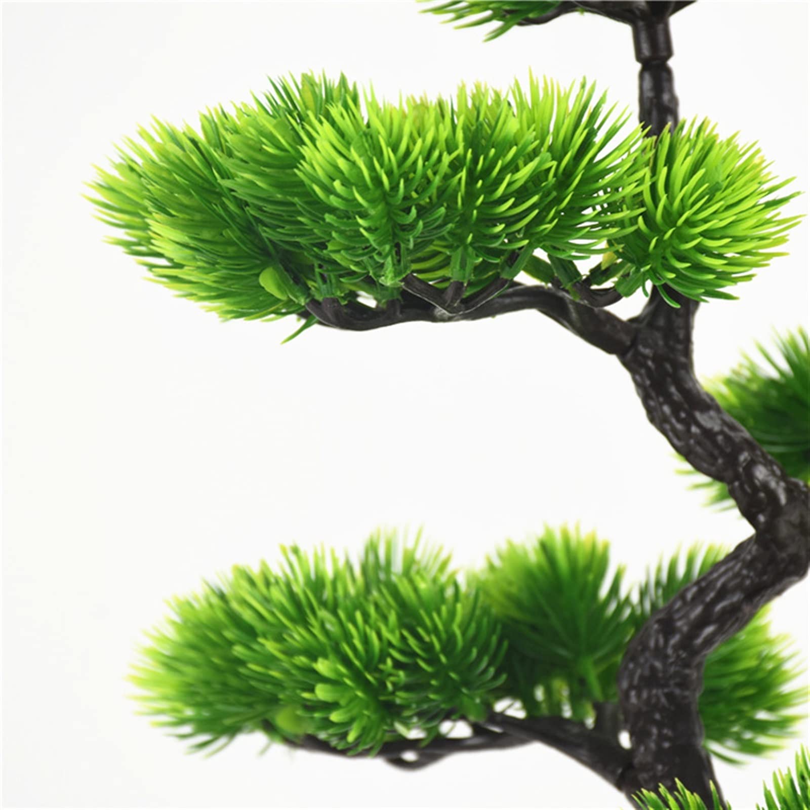 Künstliche Bonsai 40 cm großer künstlicher Kiefern-Bonsai-Kunststoffbaum im Topf, fühlen Sich echte Pflanzen mit Topf an, Dekoration for Zuhause, Büro, Garten Kunstbaum Bonsai