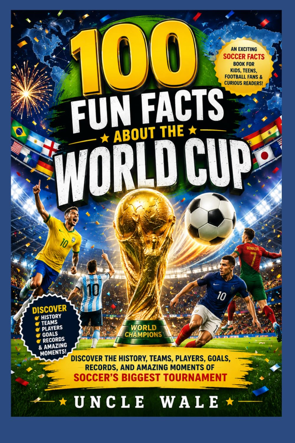 100 Fun Facts About the World Cup: Discover the History, Teams, Players, Goals, Records, and Amazing Moments of Soccer’s Biggest Tournament: An Exciting Soccer Facts Book for Kids, Teens,Football Fan