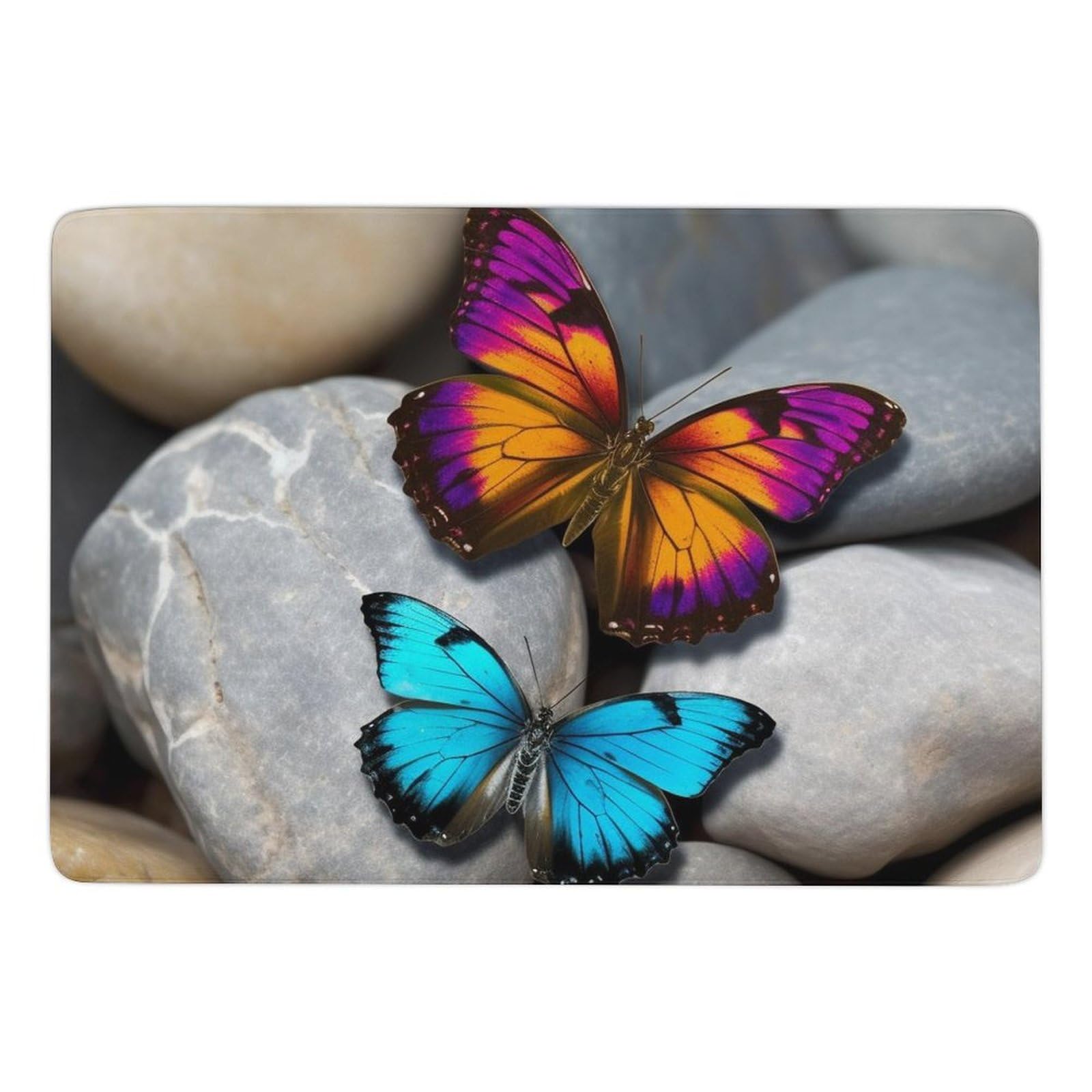 Tapis de sol motif papillon en velours corail pour sublimer votre chambre