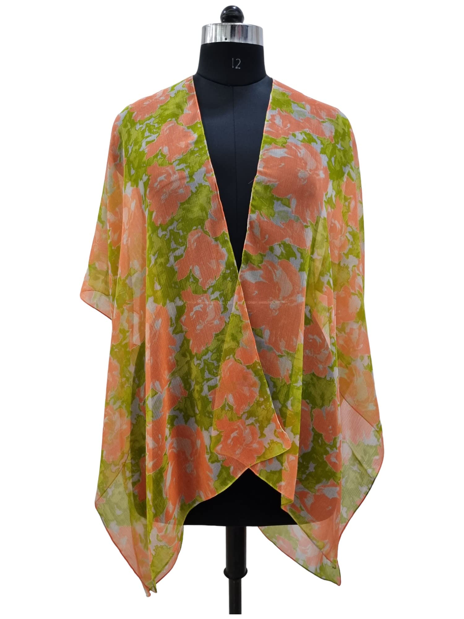 Elu ♥ Femmes Plage Cover Up Maillot de Bain Kimono Cardigan Casual Tops avec Imprimé Floral Bohème