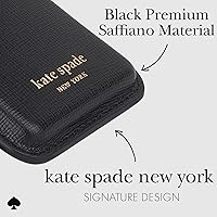 Vista 3 de kate spade new york Billetera/tarjetero magnético, compatible con teléfonos y fundas MagSafe, color negro