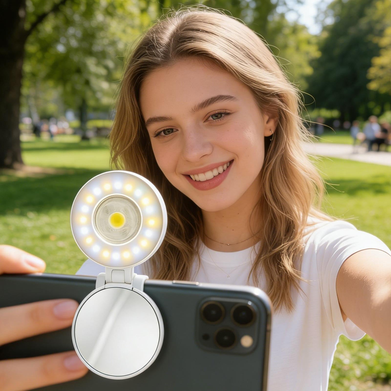 Luz de Magnética para Selfie Recargable compacta