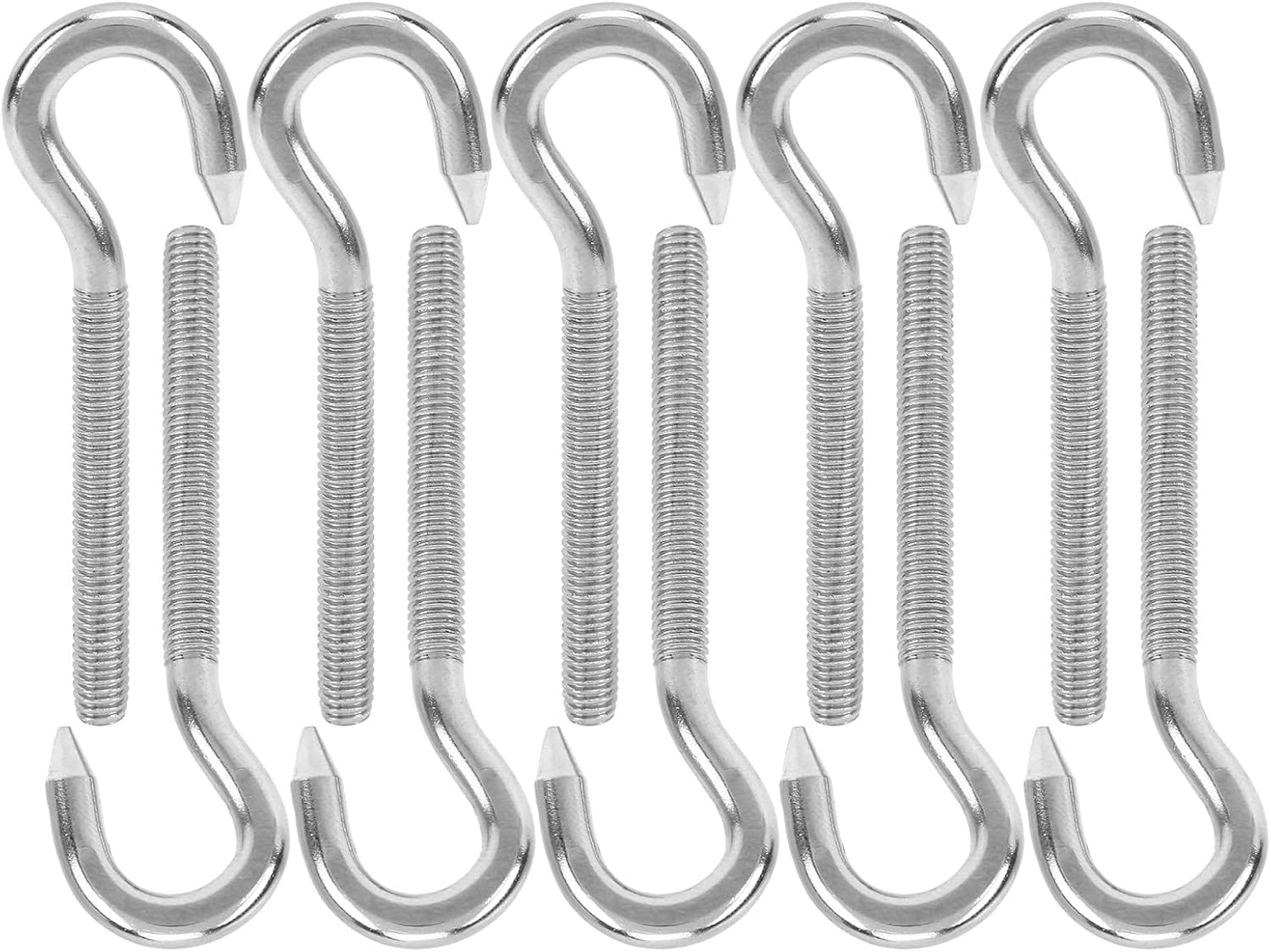 JINDI Metal Screw Hooks, Screw in Hooks Not Easy to Deform