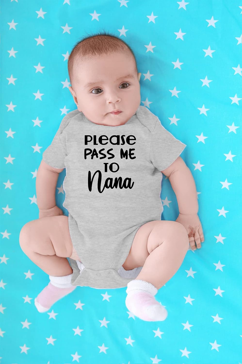 CBTwear Please Pass Me to Nana - Baby Clothes - Funny Newborn Bodysuit Outfits for Boys and Girls - Image 4
