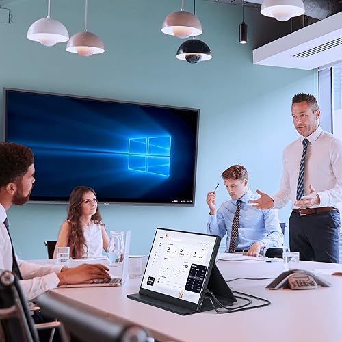 Miniatura 6 de ZSCMALLS Monitor portátil de 17.3 pulgadas 144Hz 1080P FHD Monitor de juegos USB-C HDMI Pantalla de computadora HDR IPS Extensor de pantalla para