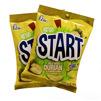 Durian Gummies 280g/9.88oz Thai Durian Gummies | Southeast Asian Flavor | Individually Wrapped | Snack