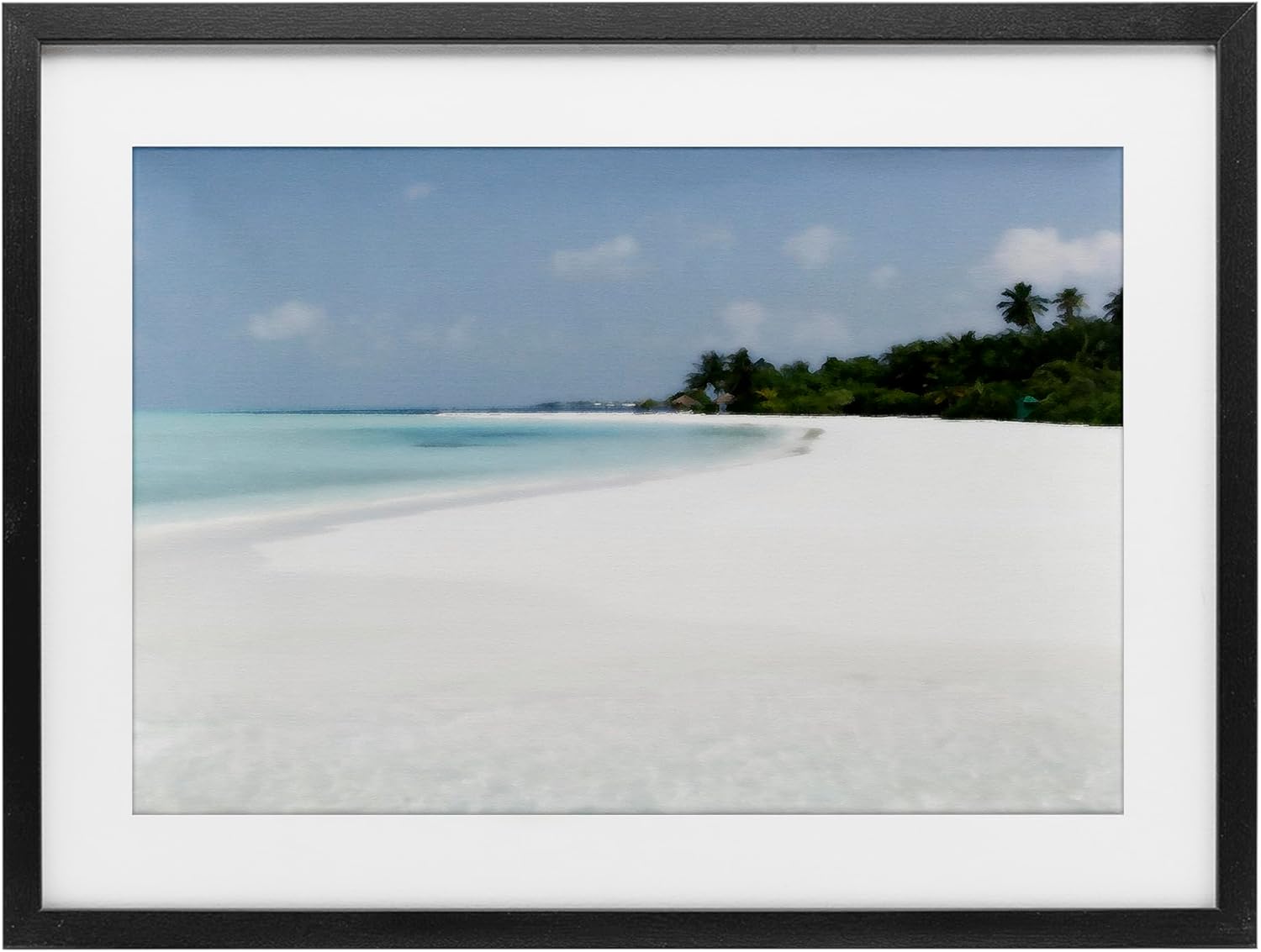 Stupell Industries Horseshoe Bay Coastline Black Framed Print Under Glass, design by Noah Bay, 14 x 20