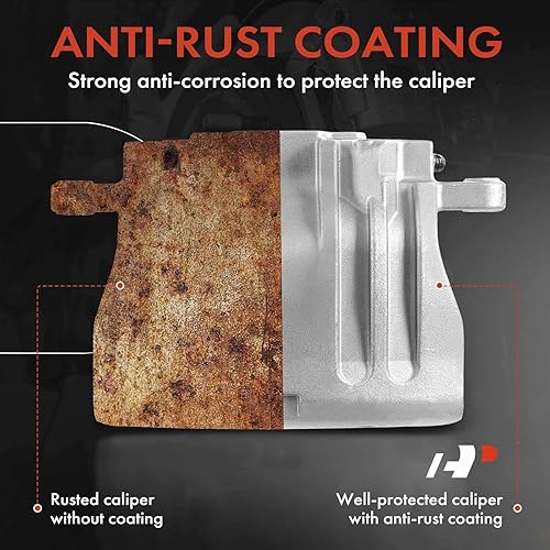 Miniatura 6 de A-Premium Conjunto de pinza de freno de disco sin soporte compatible con modelos Nissan - D21 1987-1994, NP300 2010-2013, Pathfinder 1989-1995,