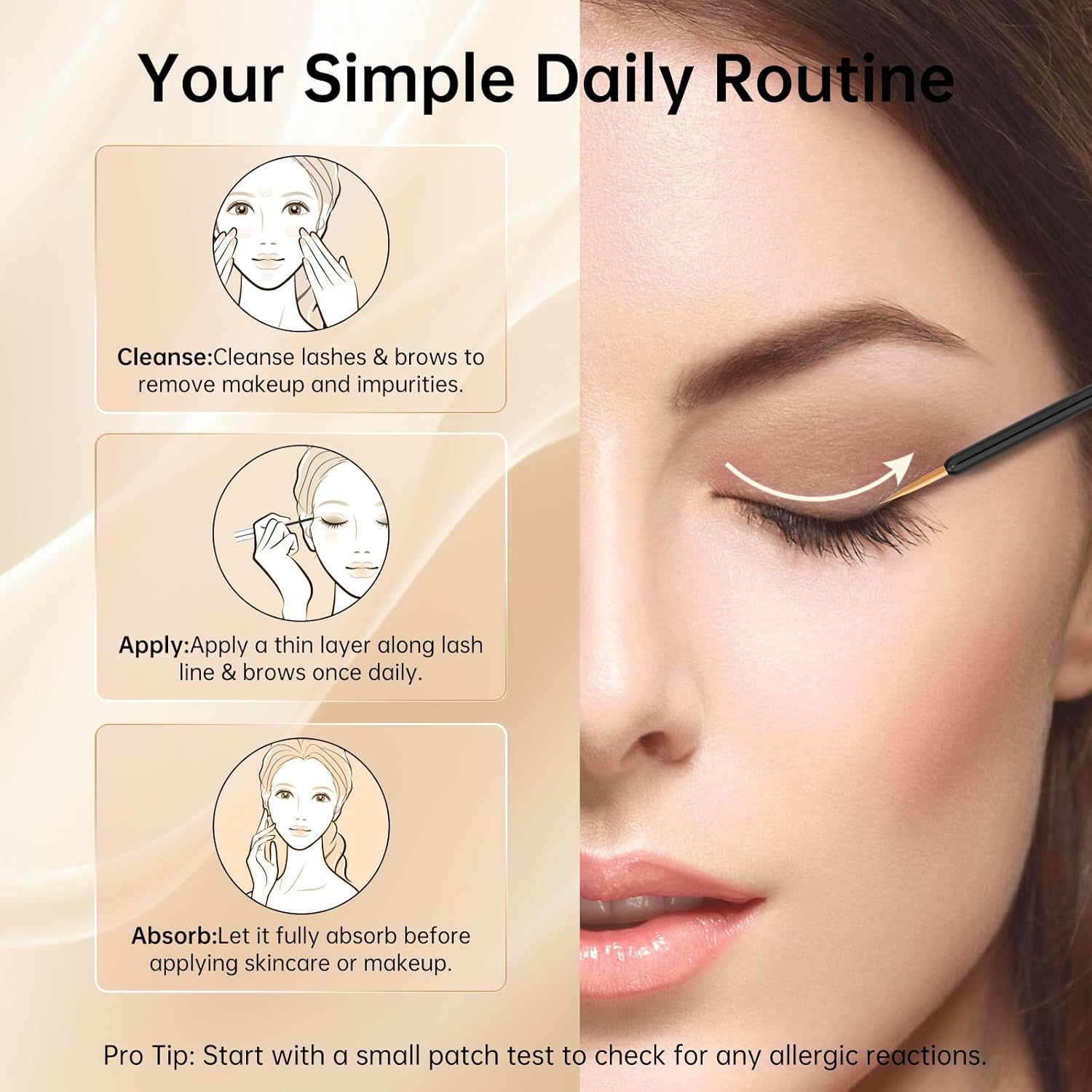 Lash Serum: Eyelash Growth Serum Gentle Natural Vegan Enhancing Treatment Nourishing Conditioning Formula for Longer Thicker Fuller Natural Lashes -3ml - Image 7