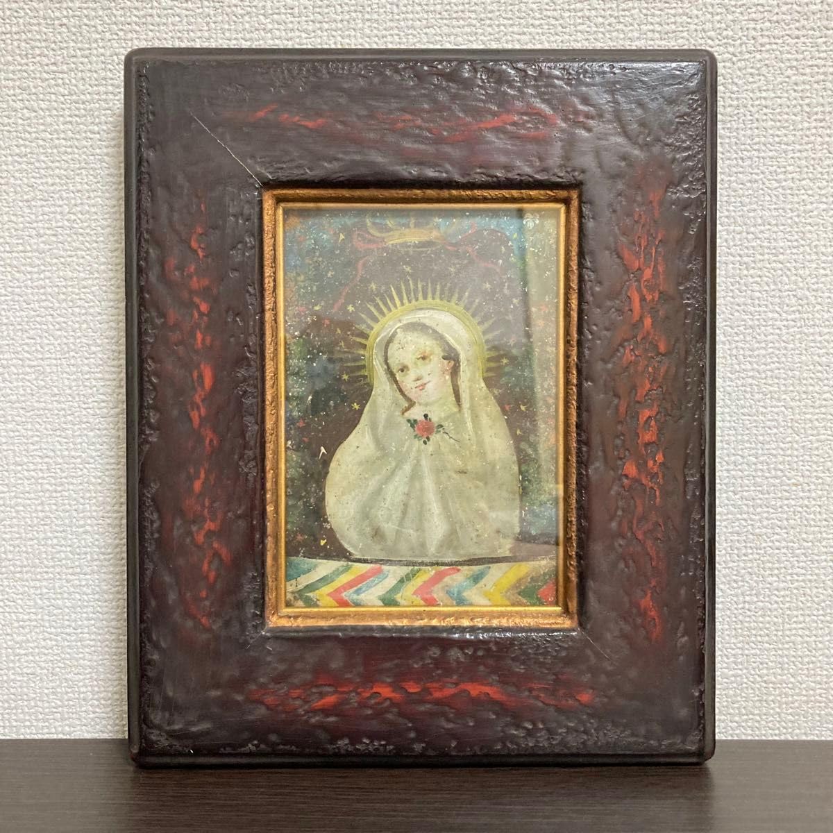 Amazon.co.jp: 【本物保証メキシコイコン 真筆 額装 イコン キリスト教