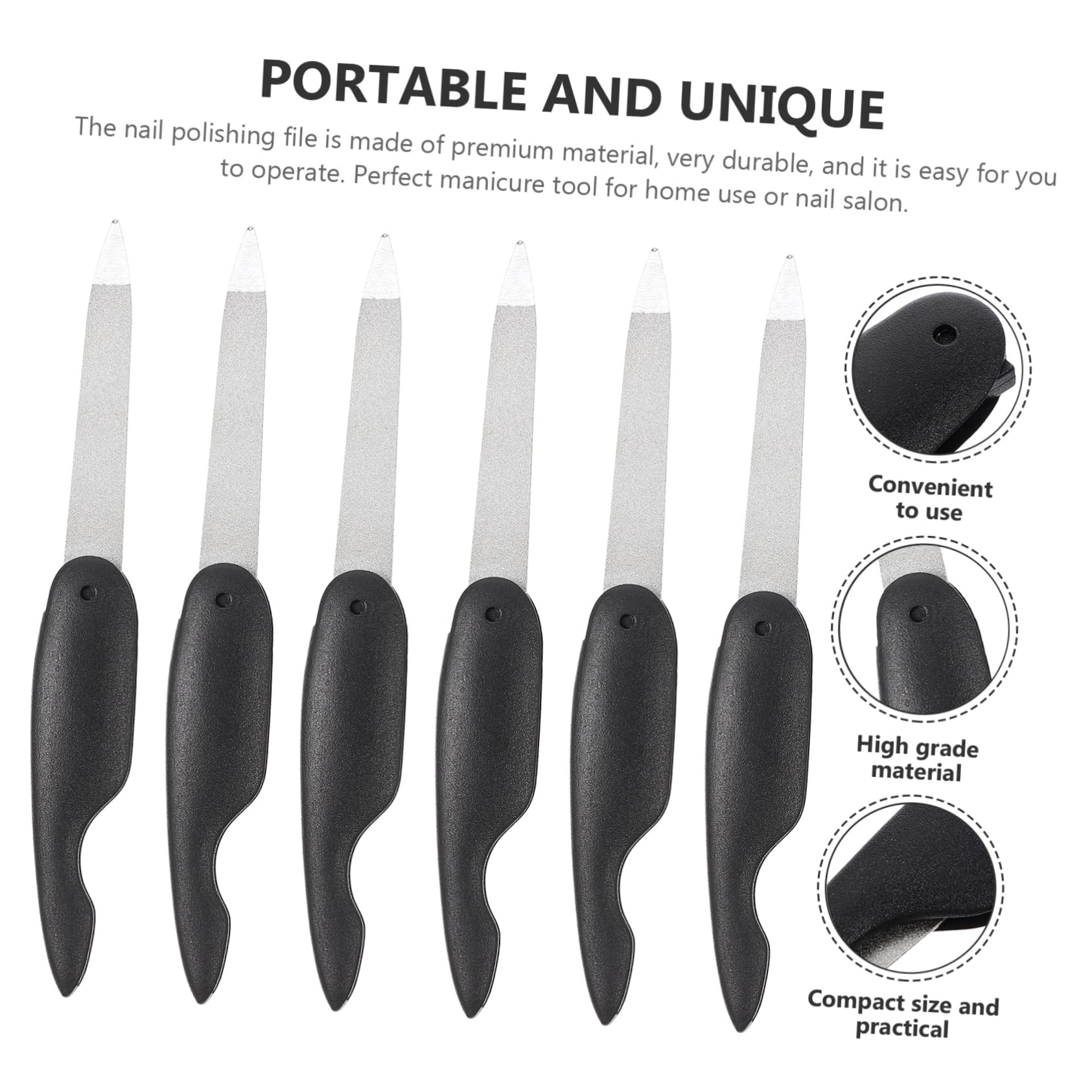 Healeved 24pezzi Limette Per Unghie Piccole e Riutilizzabili Strisce Metallo Per Manicure e Pedicure Utensili Per La Delle Unghie Con Design Elegante e Texture Delicata
