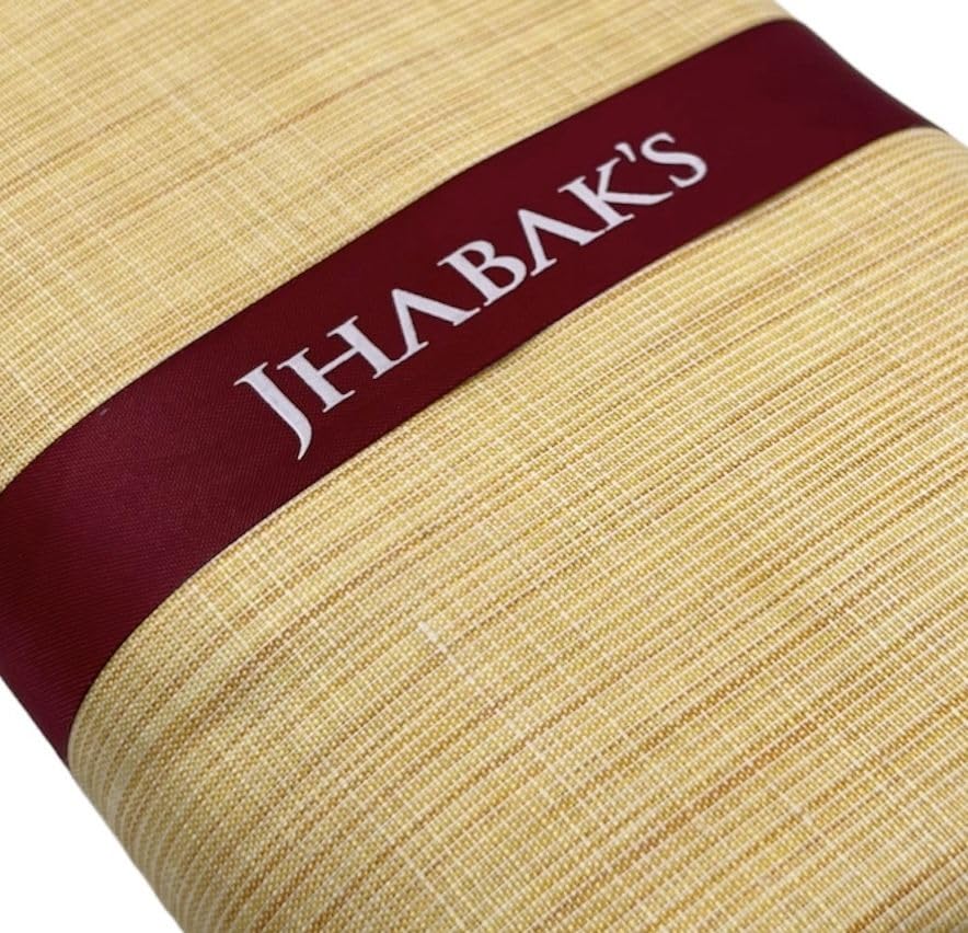 Image of JHABAK'S Unstitched Cotton Blend Solid Shirt & Trouser Fabric - 2.25 m Shirt Cloth - 1.20 m Pant Piece