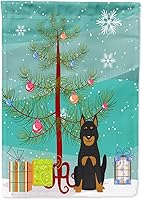 Vista 694 de Caroline's Treasures BB4243GF Bandera de jardín con texto en inglés «Merry Christmas» con texto en inglés «Merry Christmas», bandera decorativa