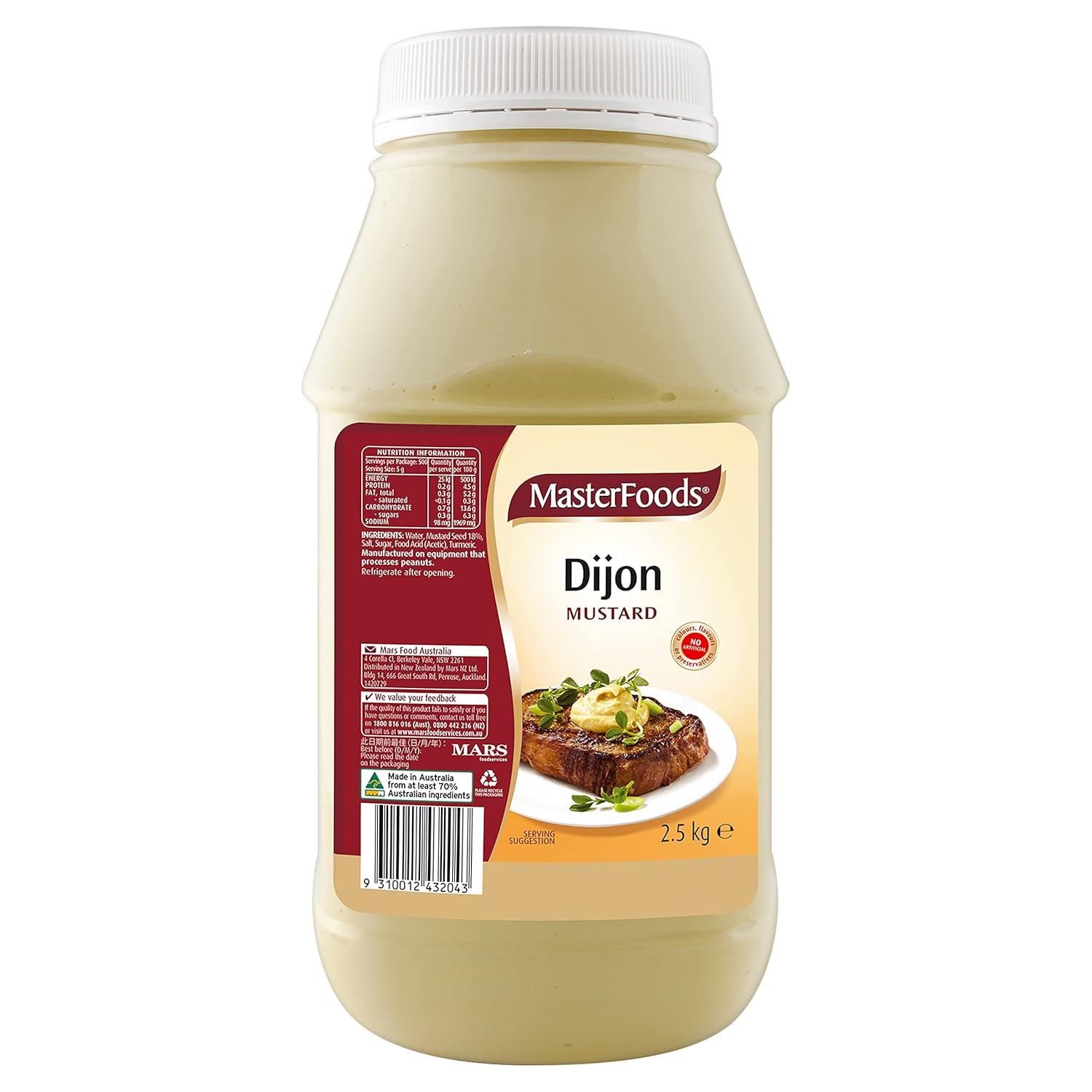 Buy Masterfoods Dijon Mustard 2.5kg Online Nepal Ubuy