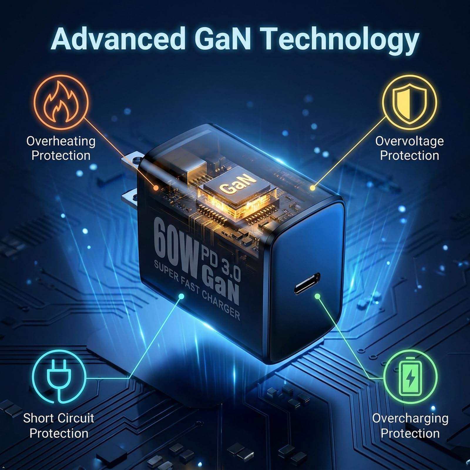Cavo di ricarica veloce GaN PD3.0 da 60 W per Samsung Galaxy S26 Ultra, 3 m USBC cavo di ricarica rapida per Samsung Galaxy S26 S25 S24 S23 Plus, telefono Android, iPhone 17/16/15 Pro Max, Tab S11