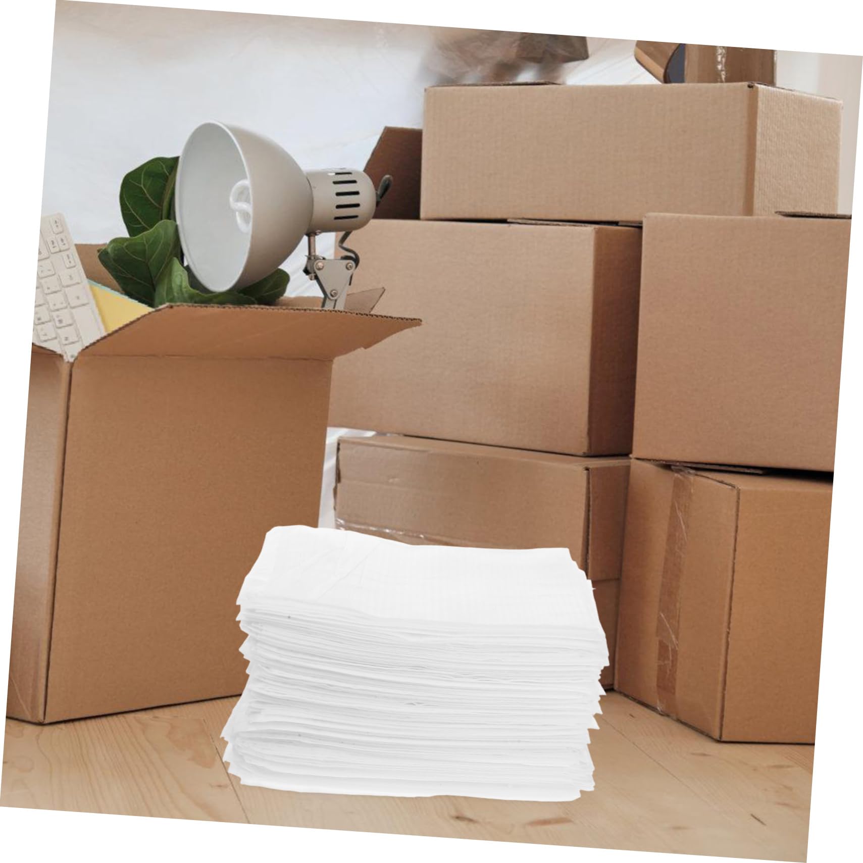 Angoily 300 Stück Schaumstoff Umhüllungsbeutel Verpackungsmaterial für Umzug und Versand für Geschirr Gläser und Empfindliche Gegenstände Stoßdämpfend und Druckfest für Kleine und