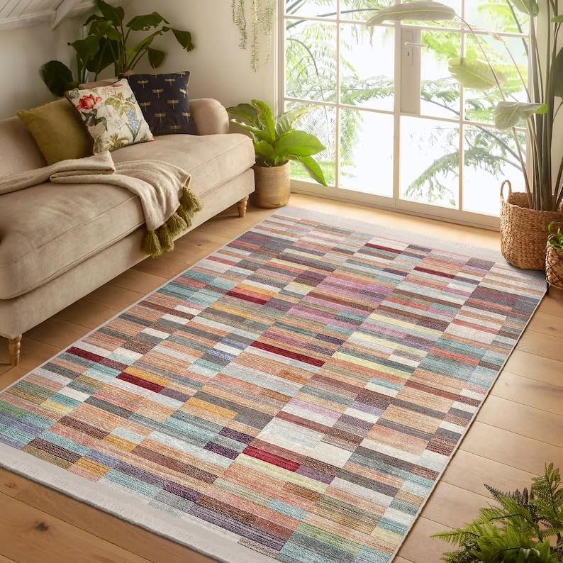 Tapis de couloir lavable et antidérapant pour sol glissant
