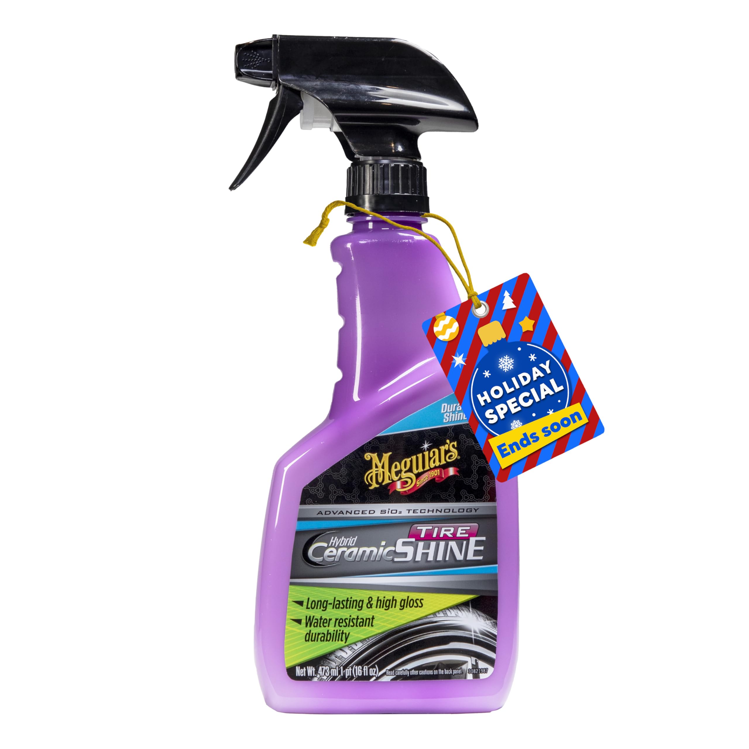 Hybrid Ceramic Tire Shine - Long-Lasting Shine That's Durable & Water-Resistant with Meguiar's Hybrid Ceramic Technology - 16 Oz Spray