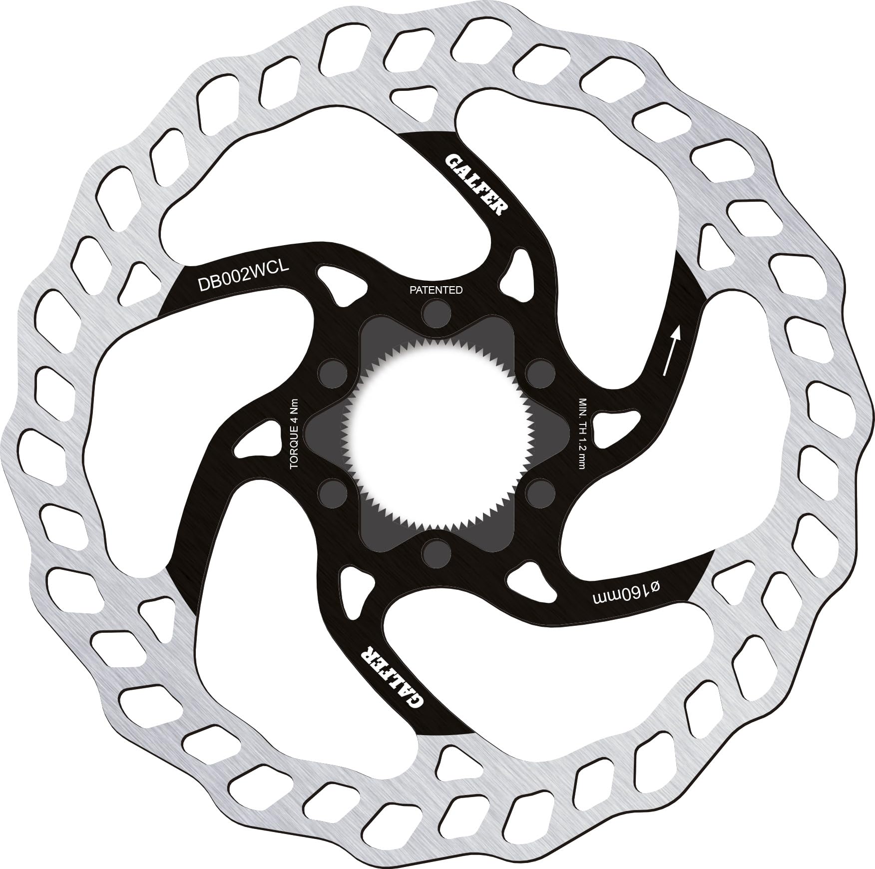 Galfer Disco Wave Ø160x1.8 mm para Bicicleta – Center-​Lock - MTB
