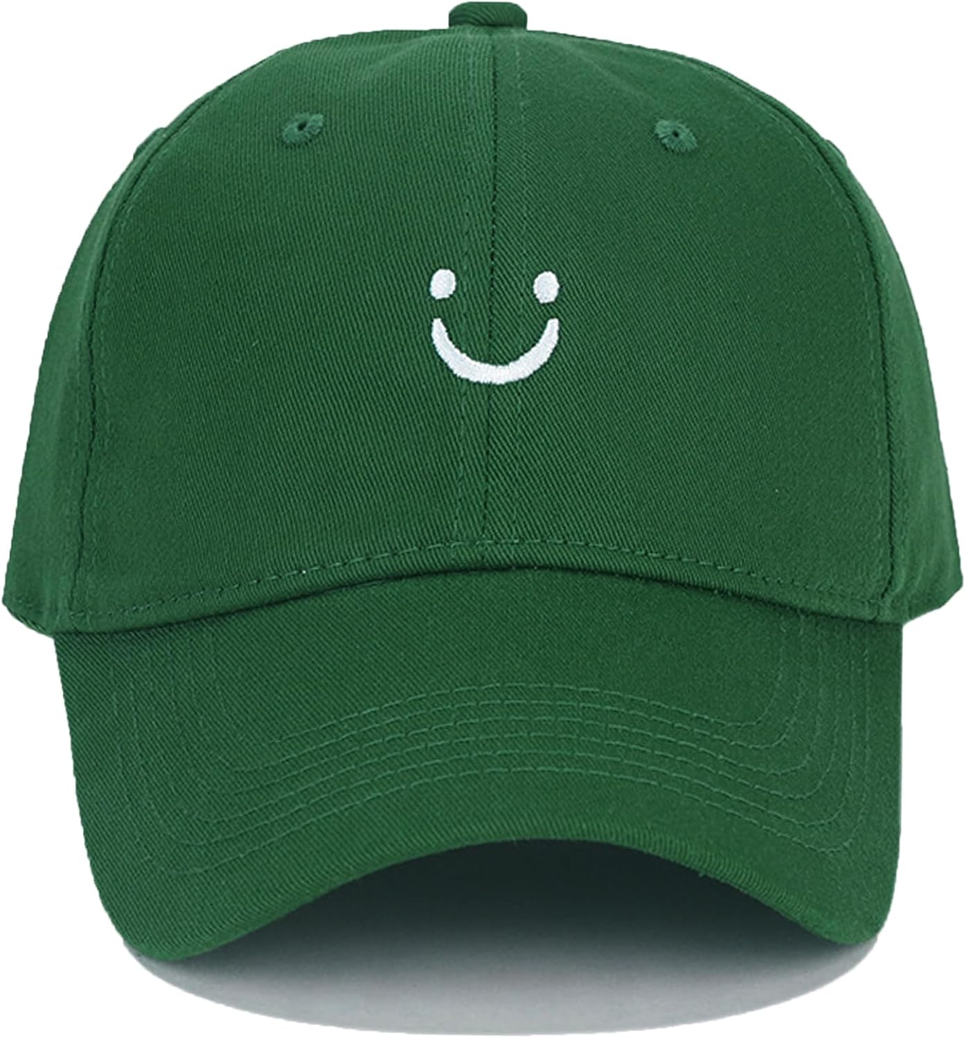 Umeepar Smile Face Baseball Cap for Women Men Adjustable Low Profile Unstructured Cotton Dad Hat - Image 2