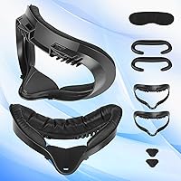 Vista 1 de 2Set Quest 2 Face Pad with Vent Heat Dissipation, TechKen Meta Quest 2 Face Cover Bracket Foam Face Pad VR Accessories Compatible with Quest 2