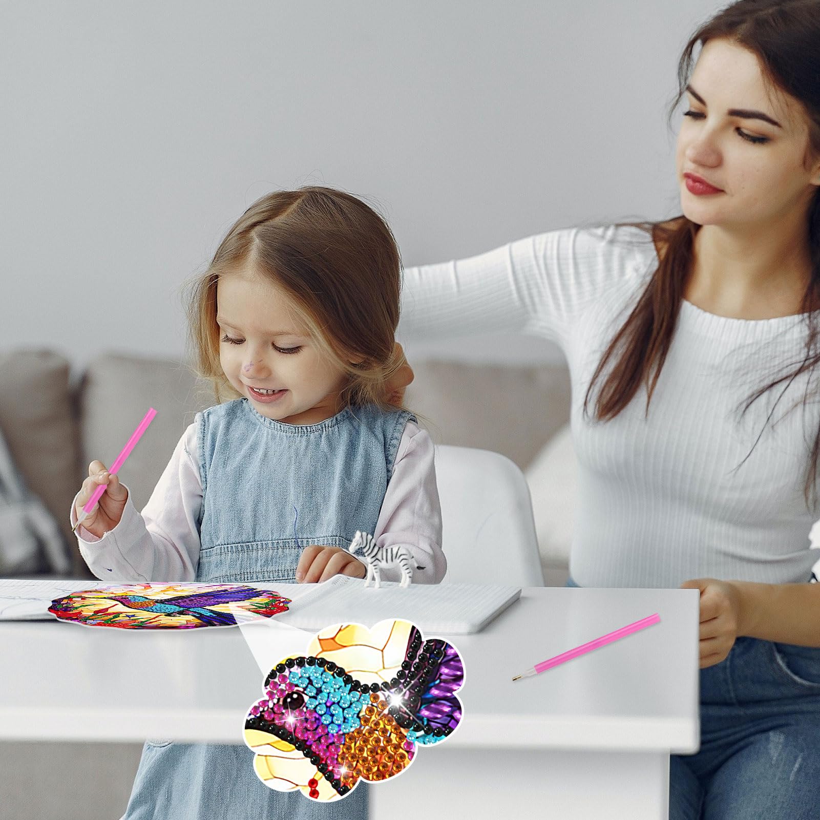 5D Diamond Painting Doppelseitiger Anhänger – Bastelset Für Erwachsene, Fenster- & Wanddekoration
