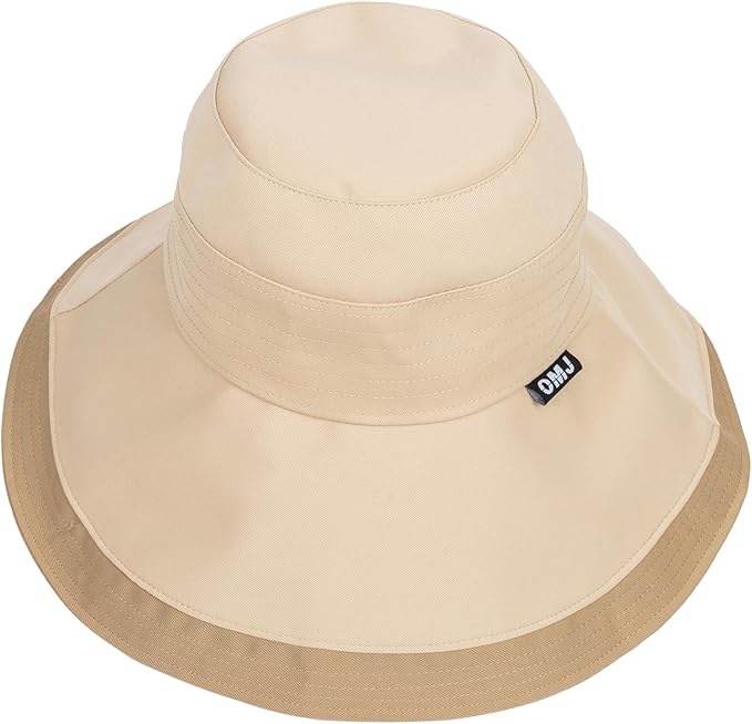 Sombrero de playa plegable para mujer con ala ancha miniatura 3