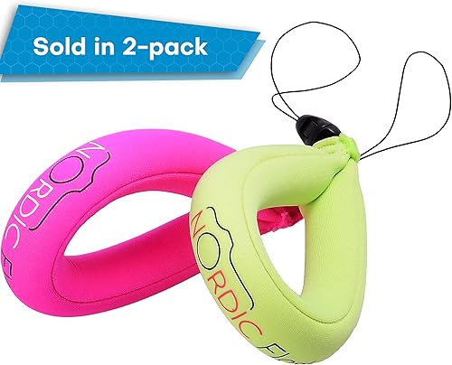 Miniatura 8 de Nordic Flash Flotador impermeable para cámara (paquete de 2)  Correa flotante para cámaras de acción, accesorios GoPro, mango flotante DJI, correa