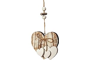 Rustic Heart-Shaped Ornament: Love's Eternal Embrace