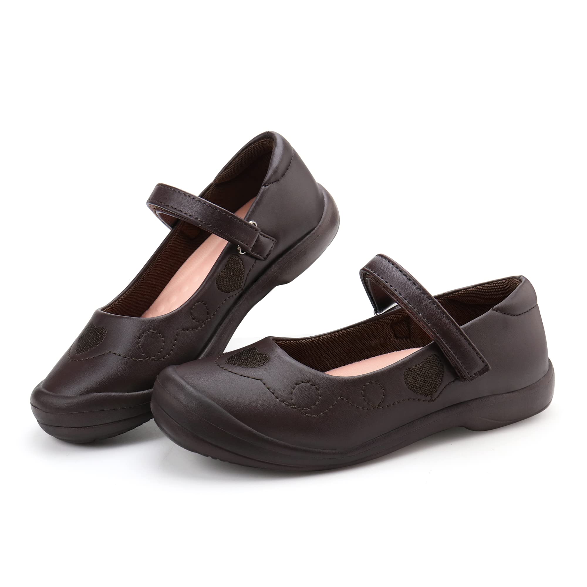 firelli Girl's Mary Jane School Uniform Shoes Comfortable Girls Dress Shoes