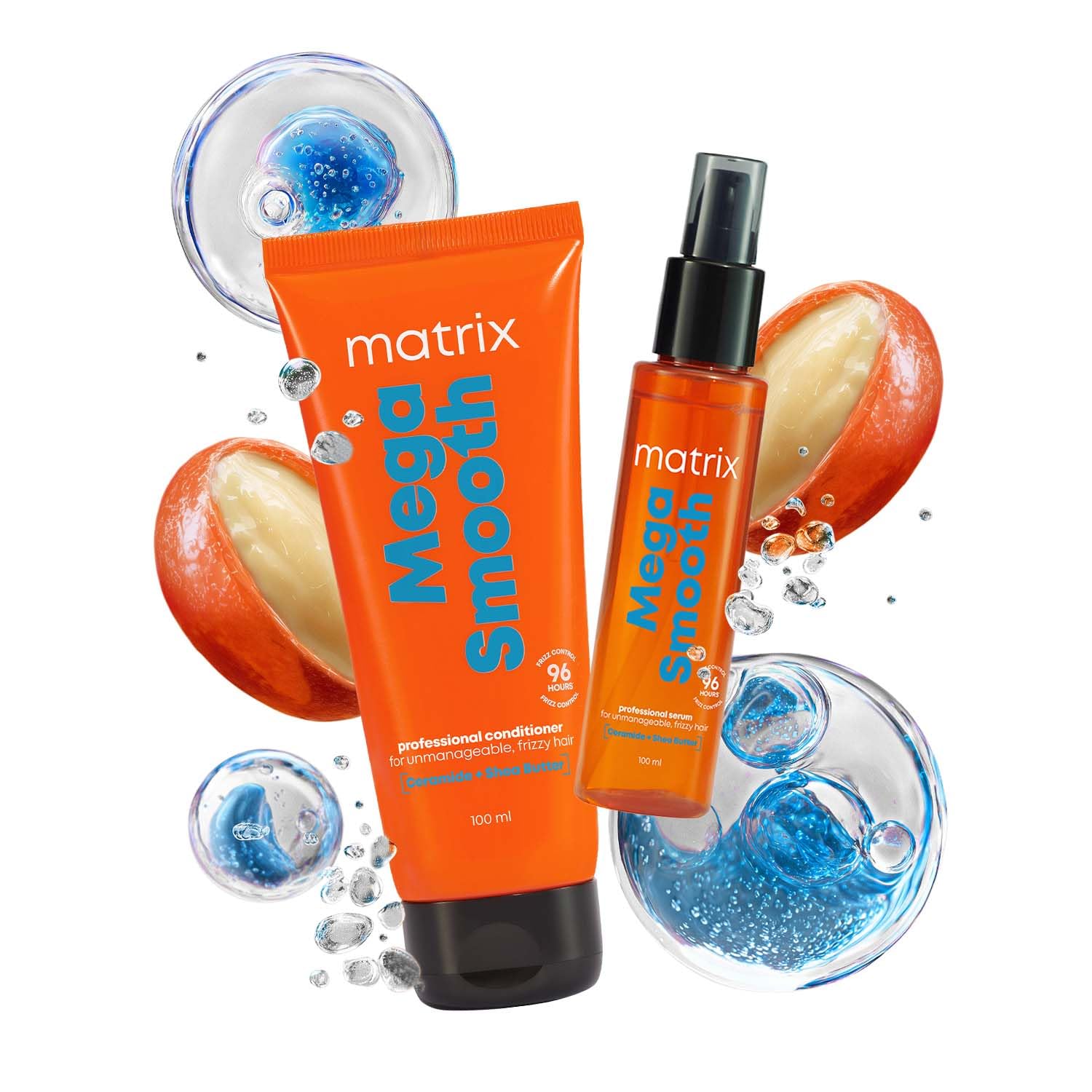 MATRIX Opti.Care Professional ANTI-FRIZZ Hair Serum | with Shea Butter (100ml) & MATRIX Opti.Care Professional ANTI-FRIZZ Conditioner (98g) Combo