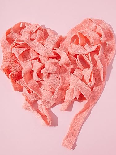 Miniatura 6 de By The Cup Sour Power Pink Lemonade Sour Belts, bolsa a granel de 1 lb