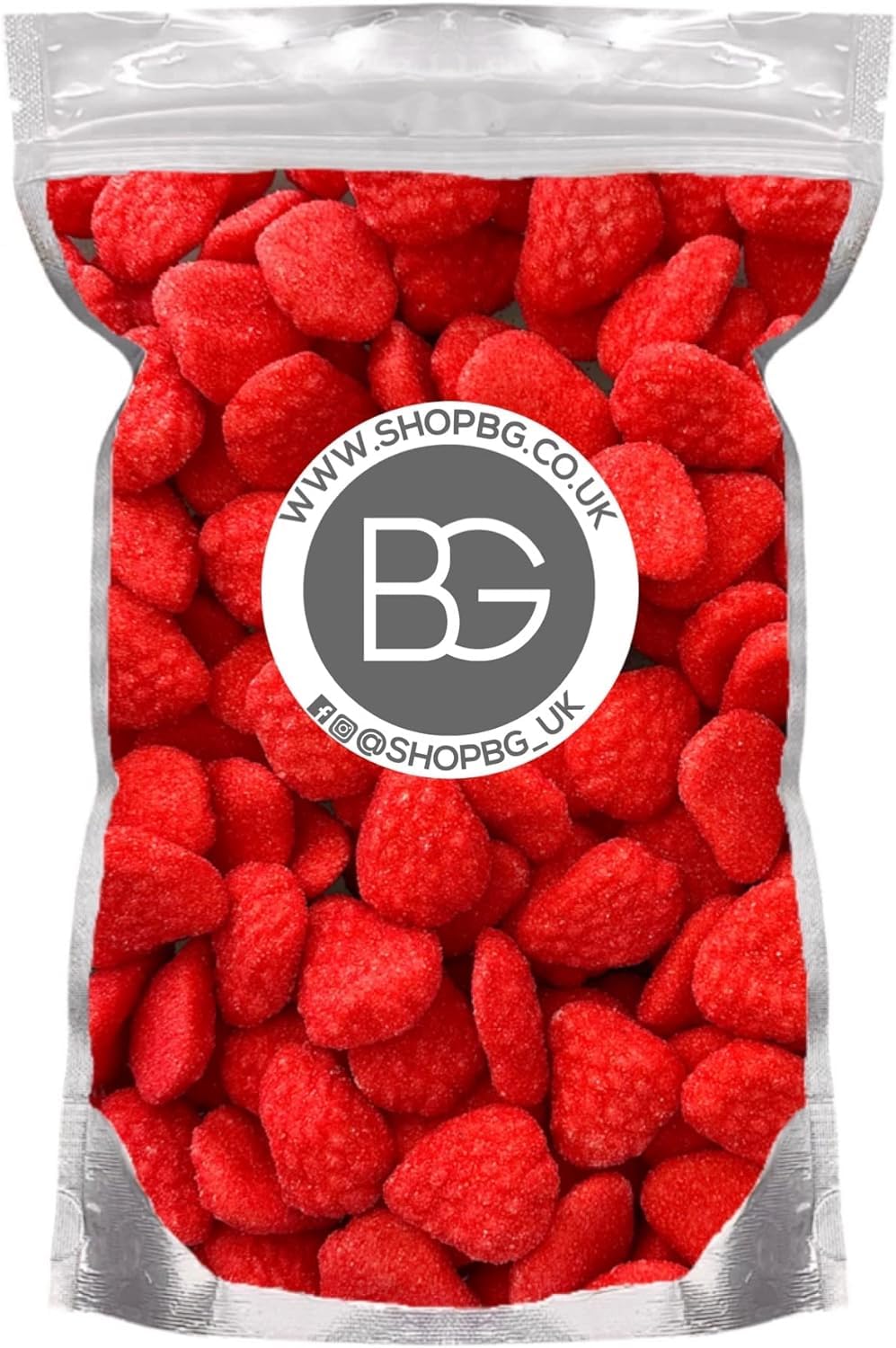 BG Pick & Mix Sweets Candy Pick n Mix Choose Your Sweetie Pouch 800g (- Fizzy Foam Strawberries)