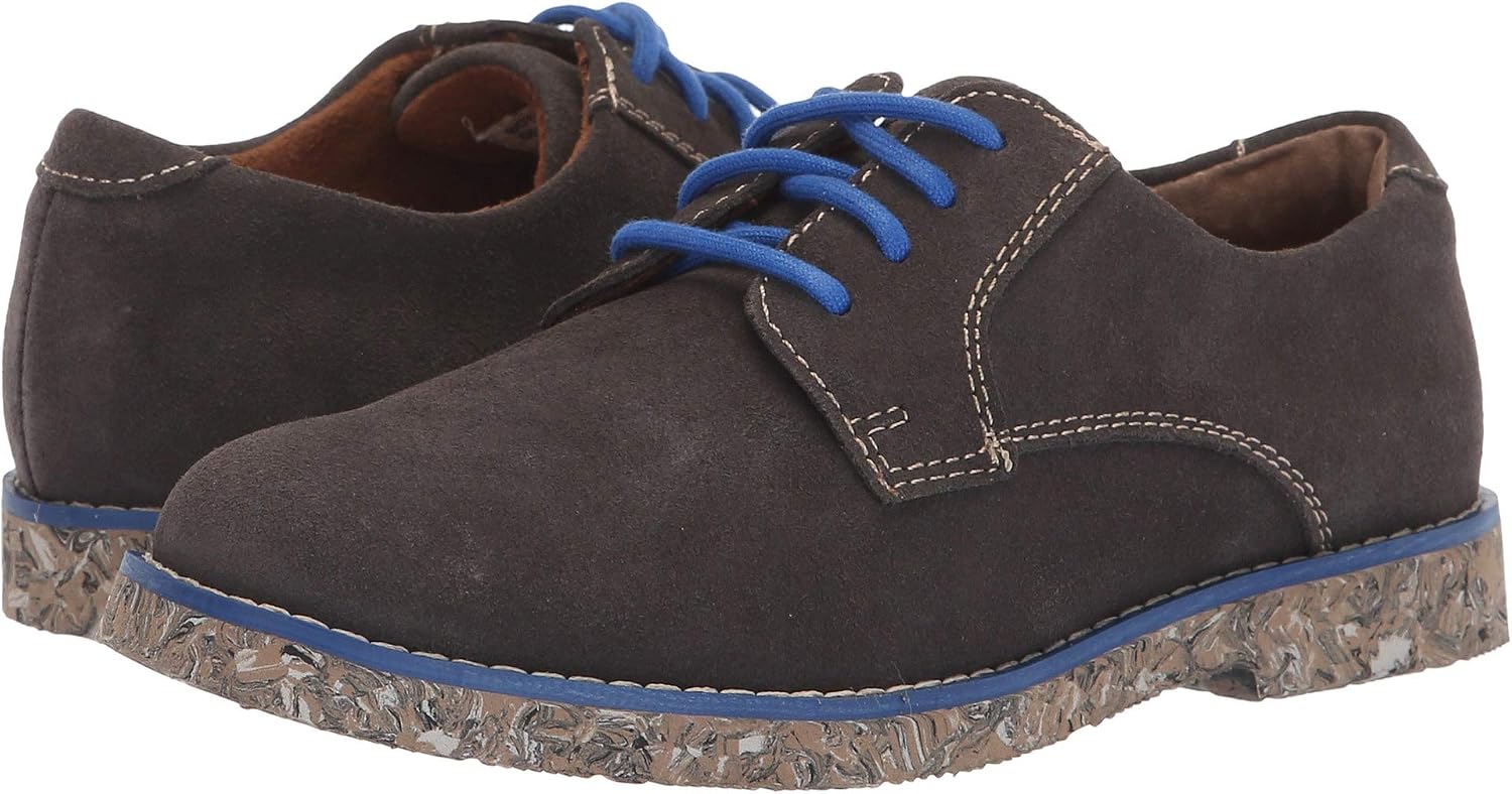 Florsheim Kids Boy's Kearny Jr. II Shoe, Gray Suede, 13 M US Little Kid