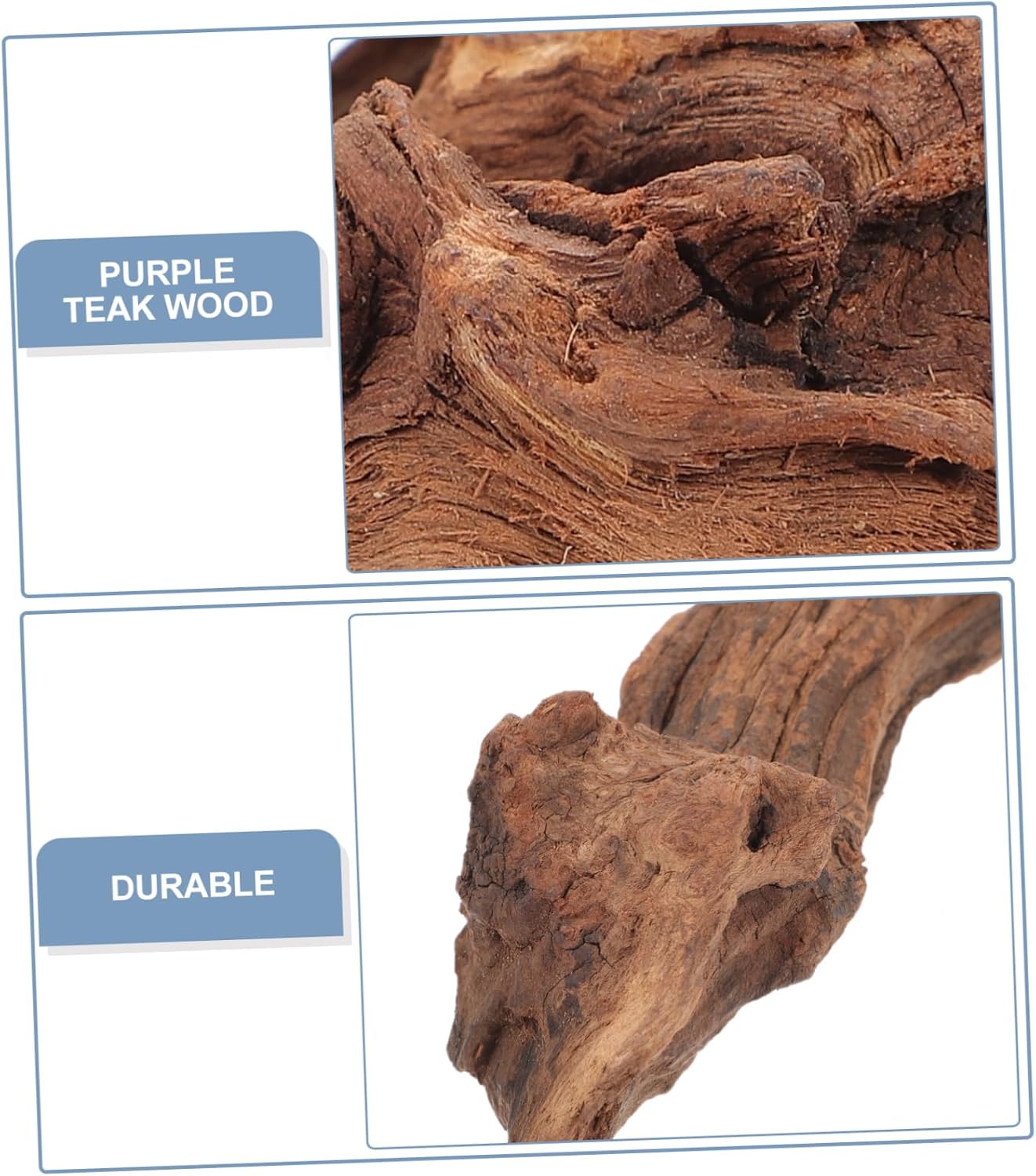DECHOUS Realistic Aquarium Stump Ornament 3 Pack Plastic Home Accessories Lifelike Wooden Craft for Fish Tank Decor
