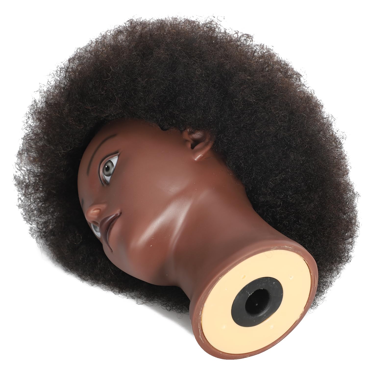 Afro Curly Mannequin Head with 100% Human Hair Curly Hair Friseur Hair