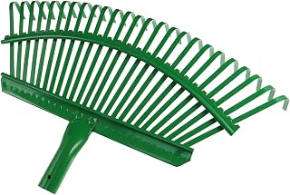 UPKOCH Compact Lightweight Garden Leaf Rake with Tooth Thickened Tines for Grass Pine Needle Cleanup Hand Tool for Lawn Flower Fruit Tree Gardening and Debris Removal