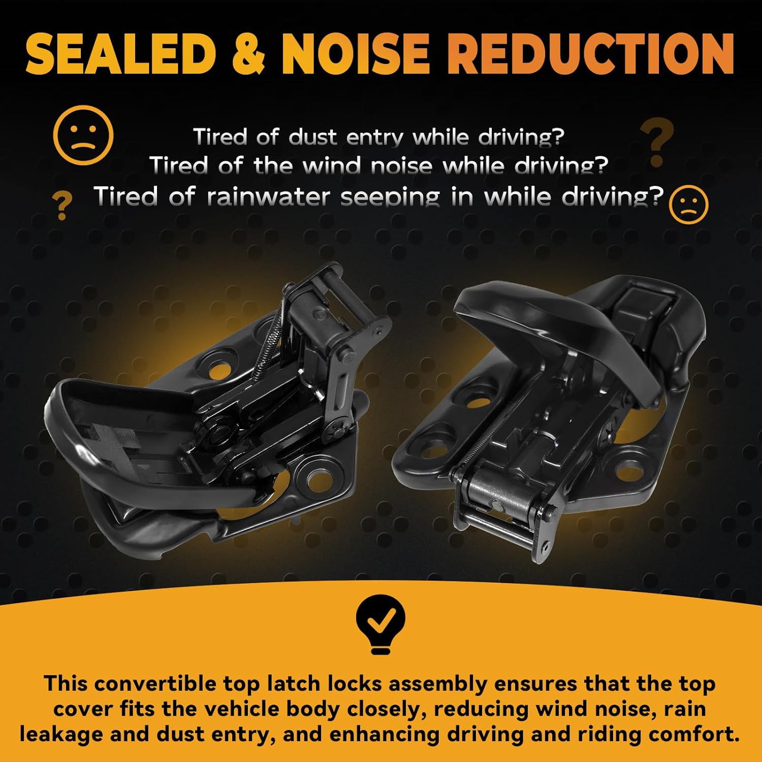 Soft Top Convertible Roof Latch Lock Fit for 1990-2003 Mazda Miata Top Latch Locks Assembly NA01-R1-310L NA01-R1-320L