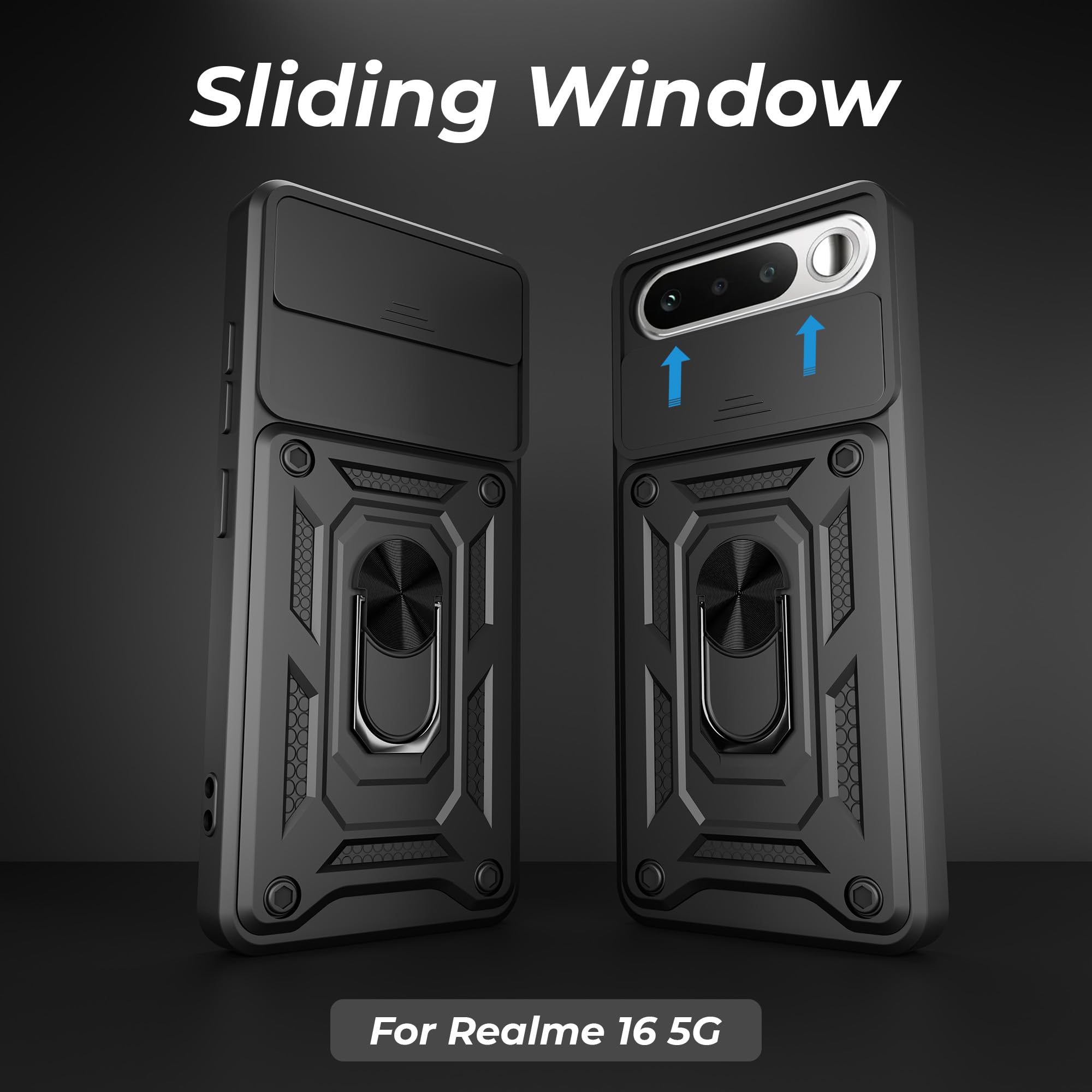 Artistque Armor Case for Realme 16 5G - Ring Stand -4