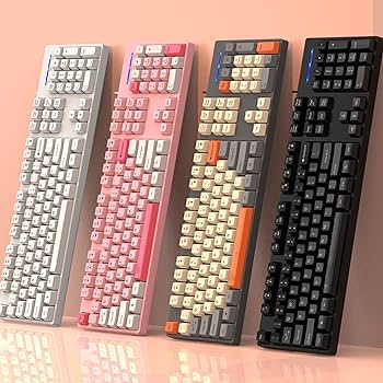 Amazon | ピンクキーボード、ゲーミングキーボードかわいい