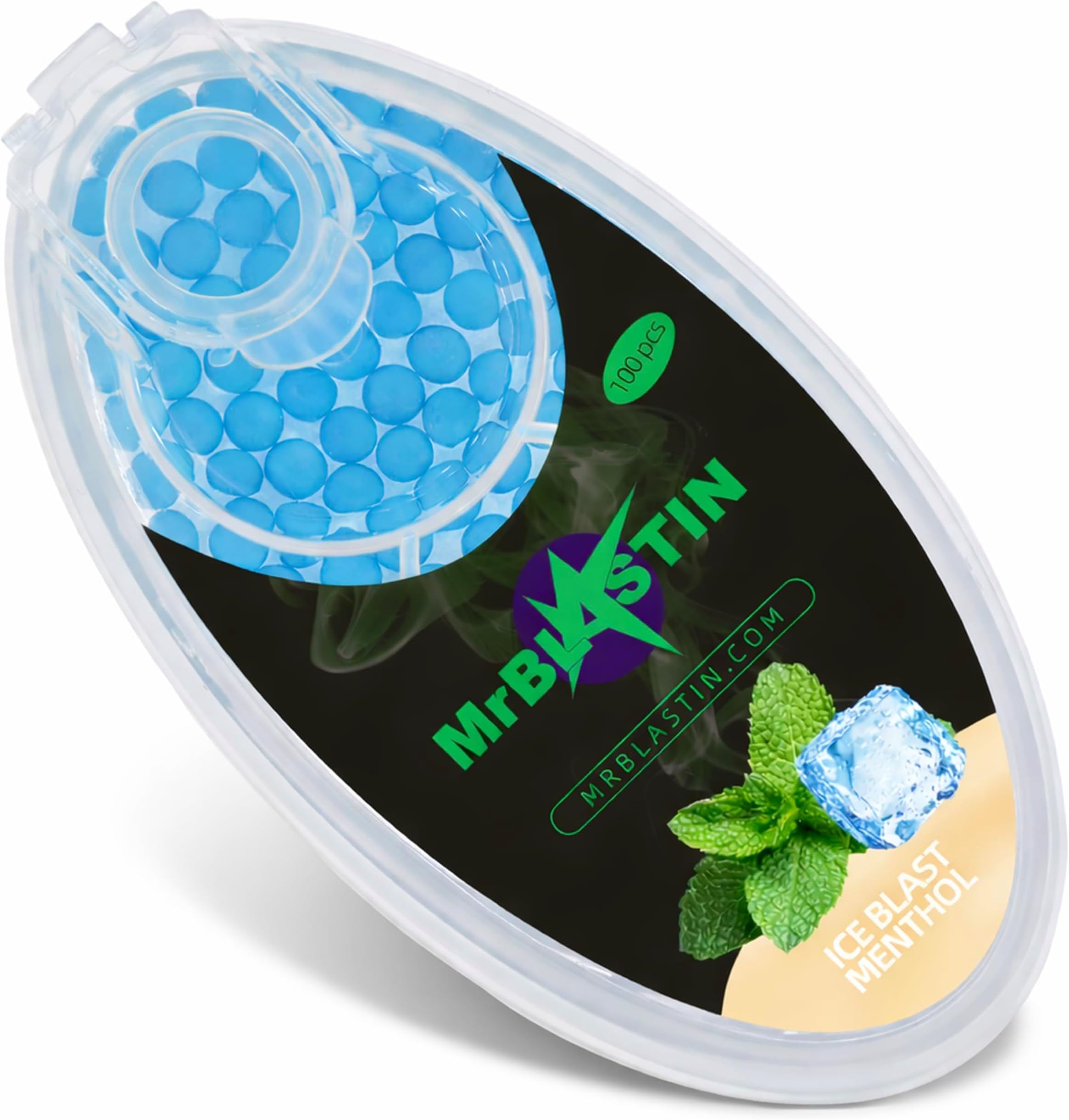 100 Ice Blast Mint Crushballs Filter Insertion, 16 Flavours to Choose Available, Menthol Mint Crush balls, Flavoured Capsules. Click on inserts beads (Ice Blast Mint)