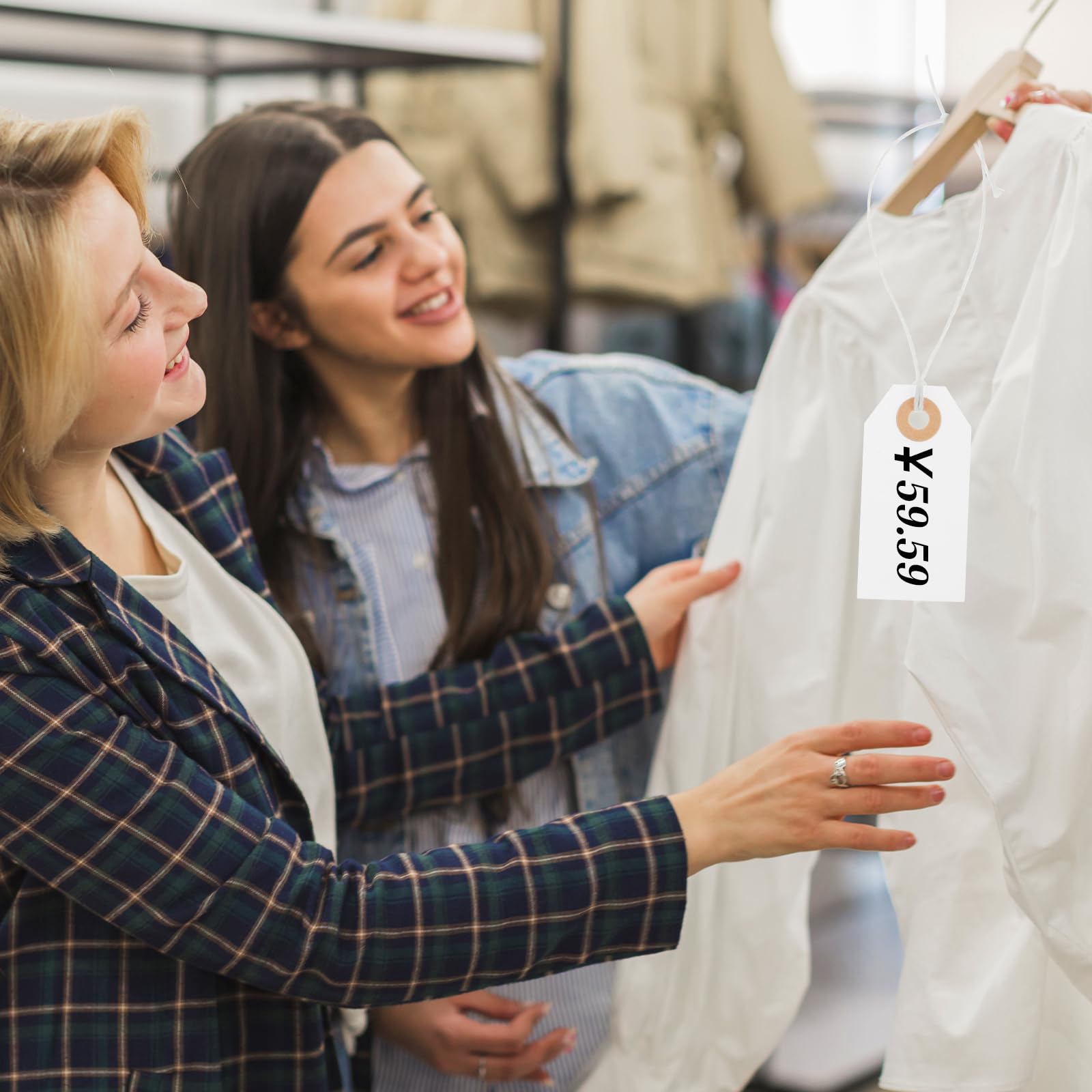 étiquette Prix Lot De 200 En Papier Kraft Avec Ficelle Attachée, étiquettes  à Suspendre En Papier Avec Ficelle, étiquettes Inscriptibles Pour Vêtements,  Bijoux, 3,5 X 2,2 Cm étiquettes De Prix, image size:1600x1600