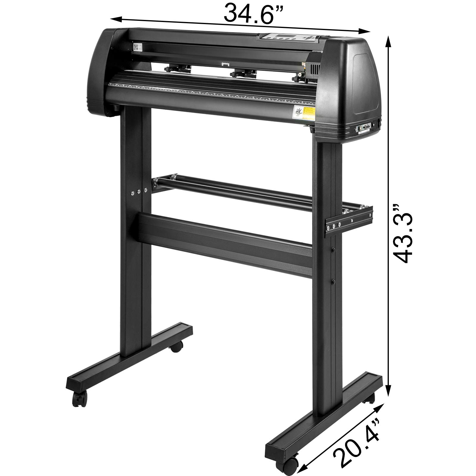 VEVOR 28 Inch Vinyl Schneideplotter Vinyl Cutter Plotter 720 mm Slogan Cutting Plotter Desktop Machine mit der Software