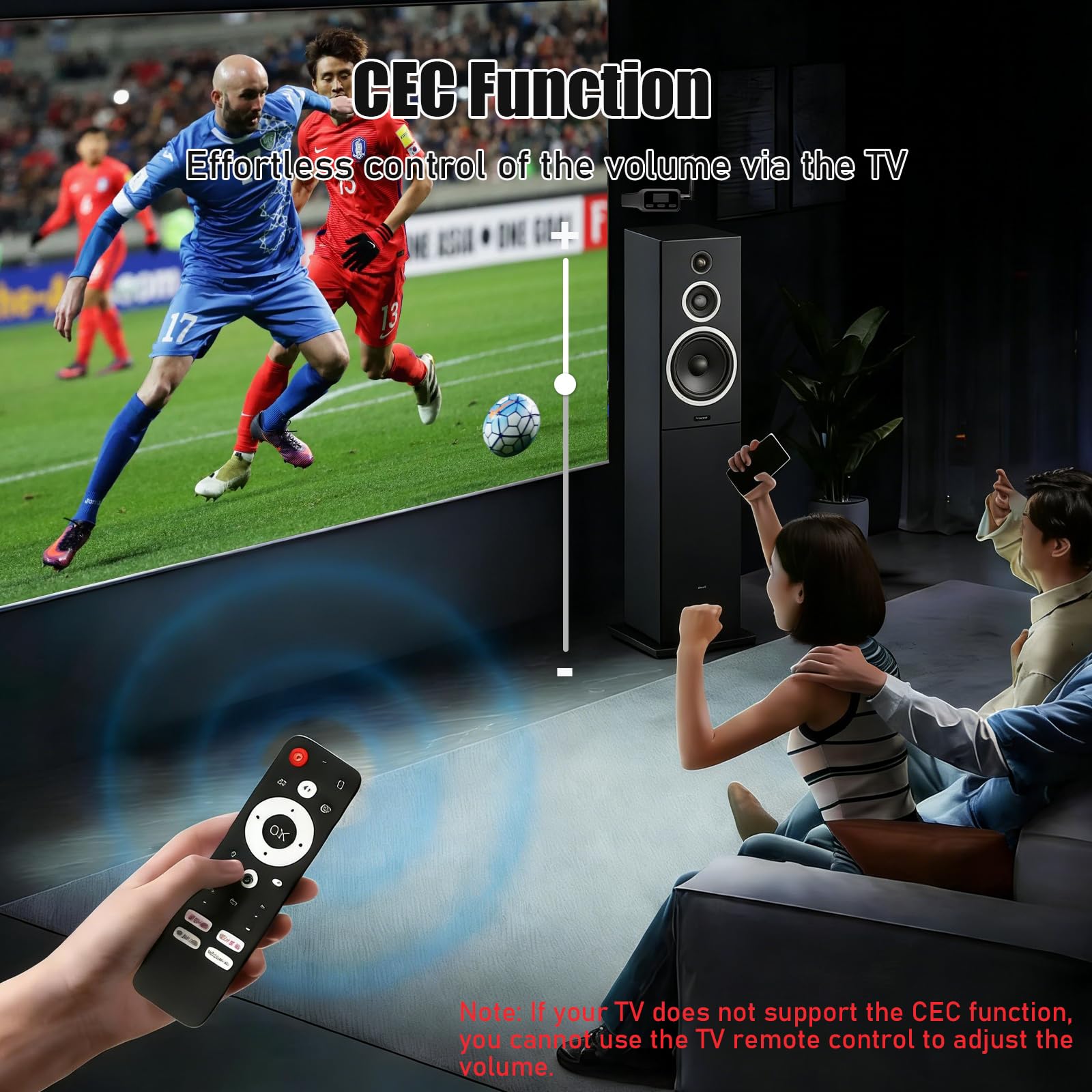 Tendak Trasmettitore da HDMI ARC a Bluetooth, adattatore audio ARC TV per cuffie e altoparlanti wireless, HDMI ARC Audio Extractor, supporto simultaneo Dual Device Pairing, CEC Volume Control