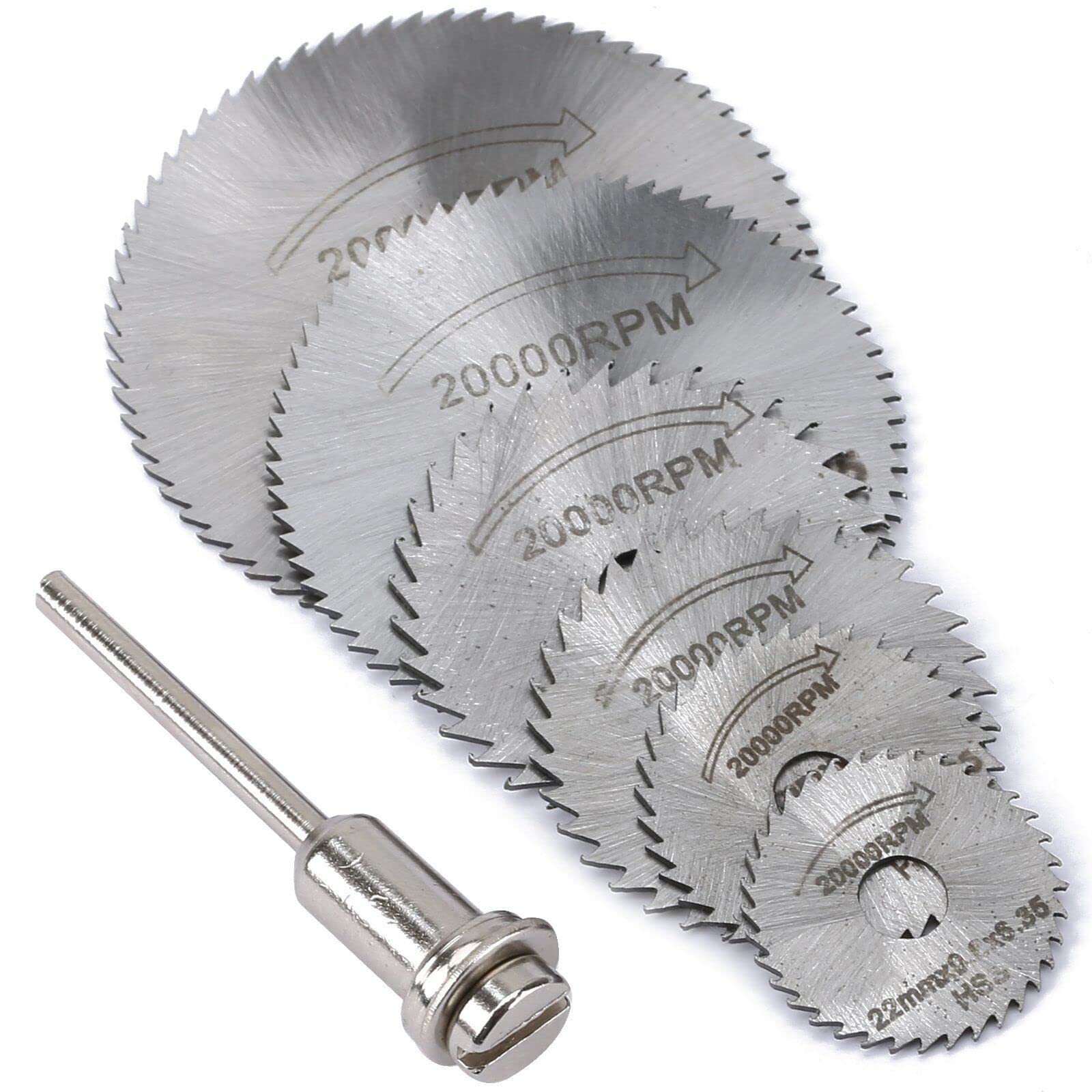 yadav 6 Pcs/Set HSS Circular Saw Blades Cutting Discs Mandrel For Drill Rotary Tool Ideal for cutting hard materials like wood, plastics, laminates and aluminium, (B0C28CK1B4) Amazon Price History, Amazon Price Tracker
