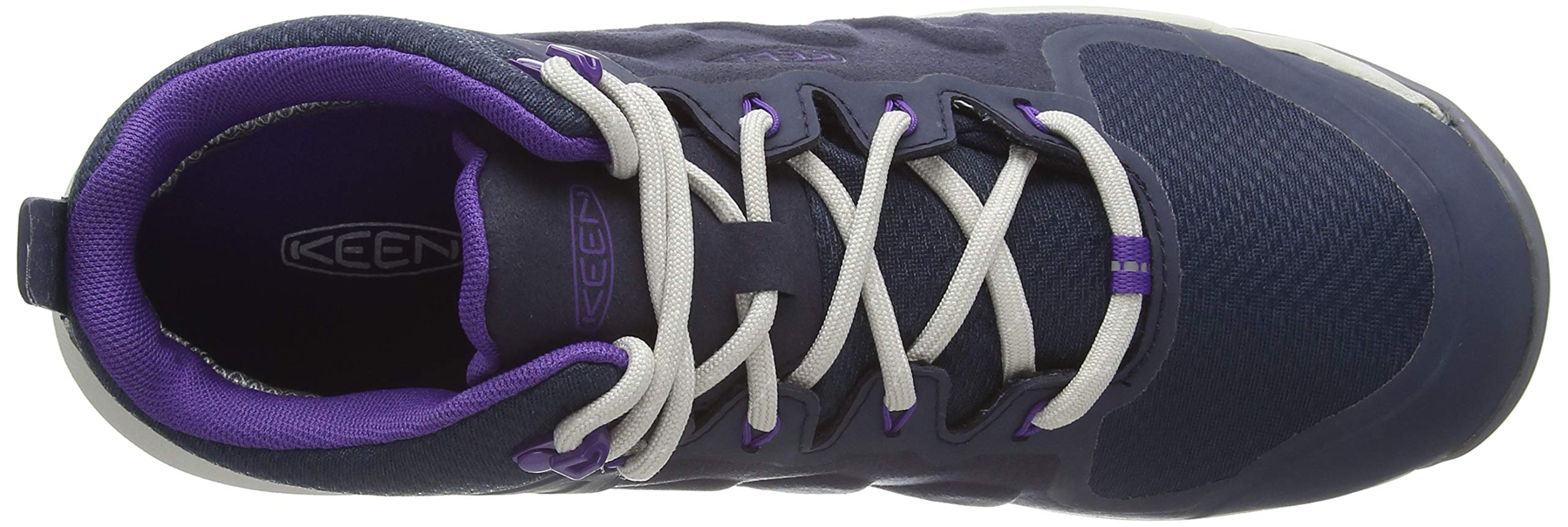 Keen Explore Mid Height Waterproof, Stivali da Escursionismo Donna, Blue Nights/Silver Birch, 22.5 EU