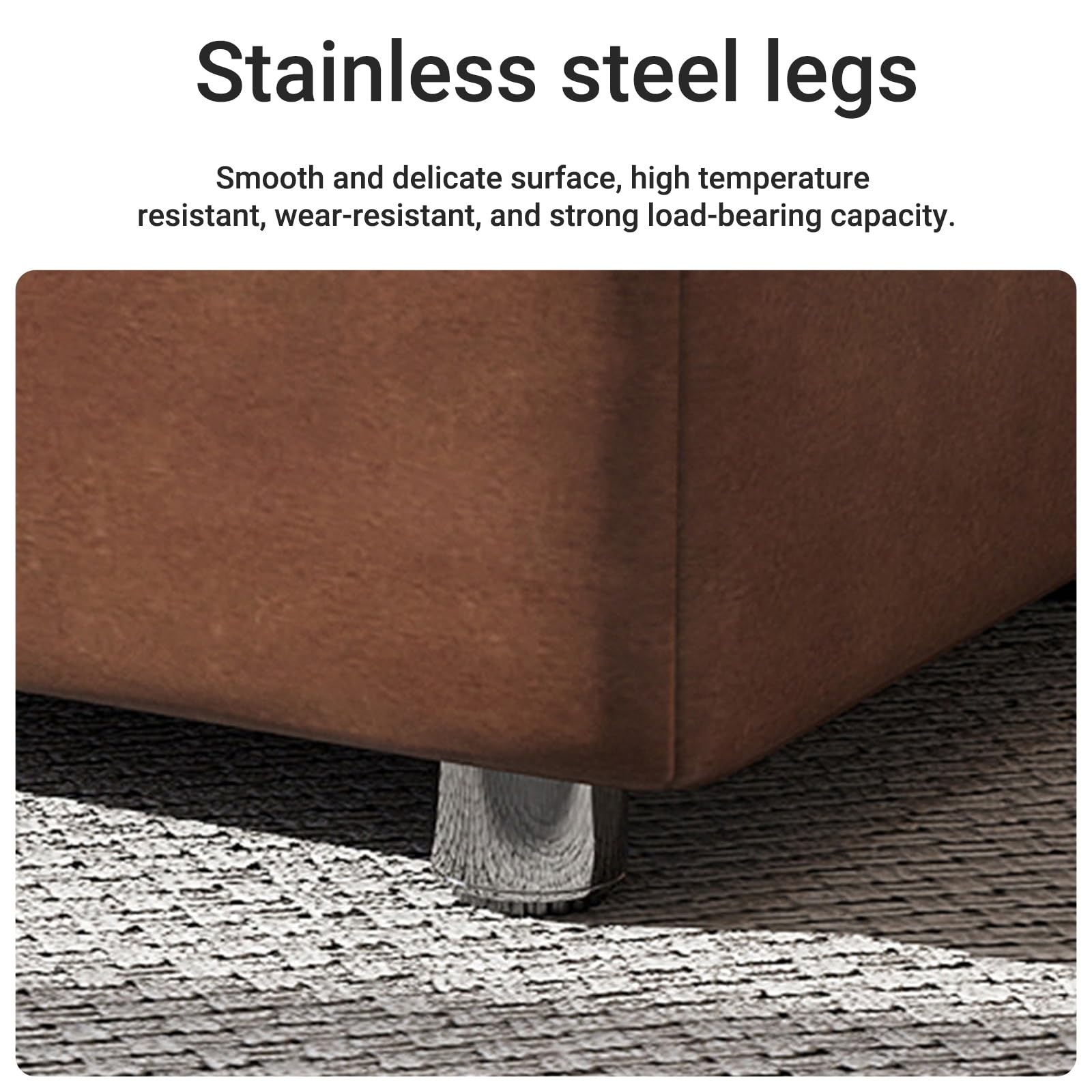 Banco otomano tapizado de piel sintética gris oscuro de 39.4 pulgadas, reposapiés para dormitorio, sala de estar, entrada, asiento elegante y funcional al final de la cama